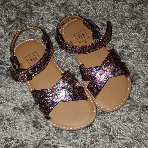 girls glitter sandals